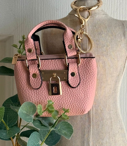 Micro Bag Charm with Chain Strap