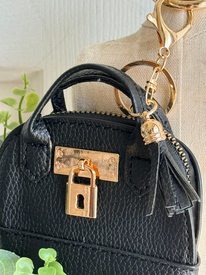 Luxe Lock Mini Charm Bag