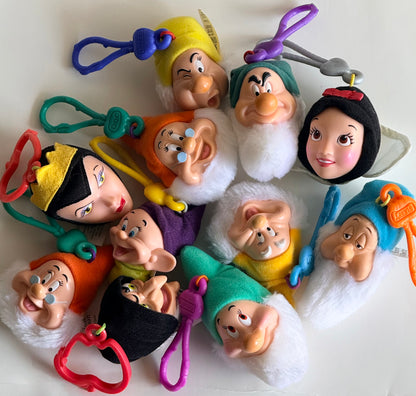 🍎✨Vintage Snow White & the Seven Dwarfs Bag Charms✨🍎
