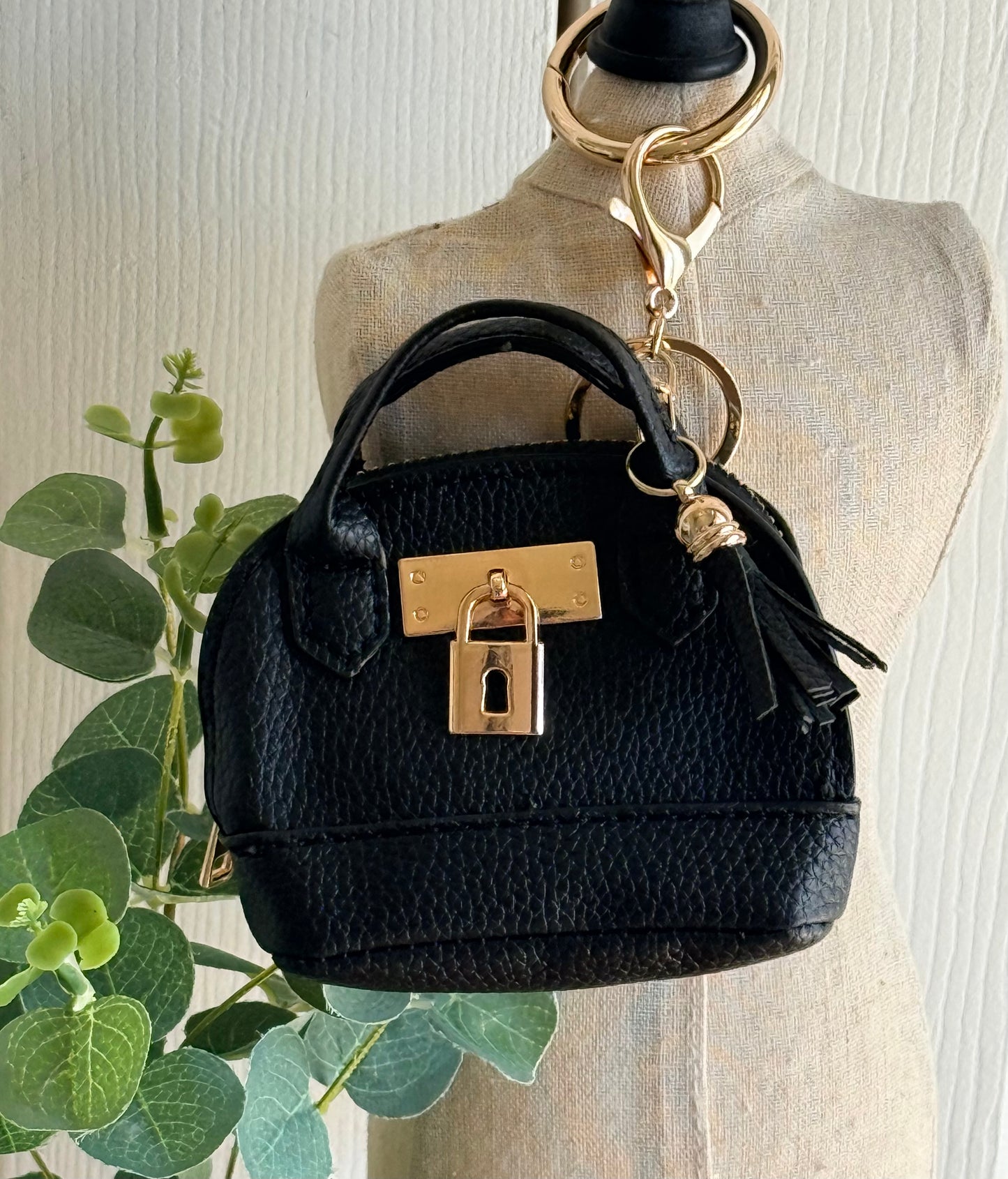 Luxe Lock Mini Charm Bag