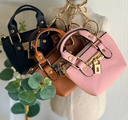 Micro Bag Charm with Chain Strap