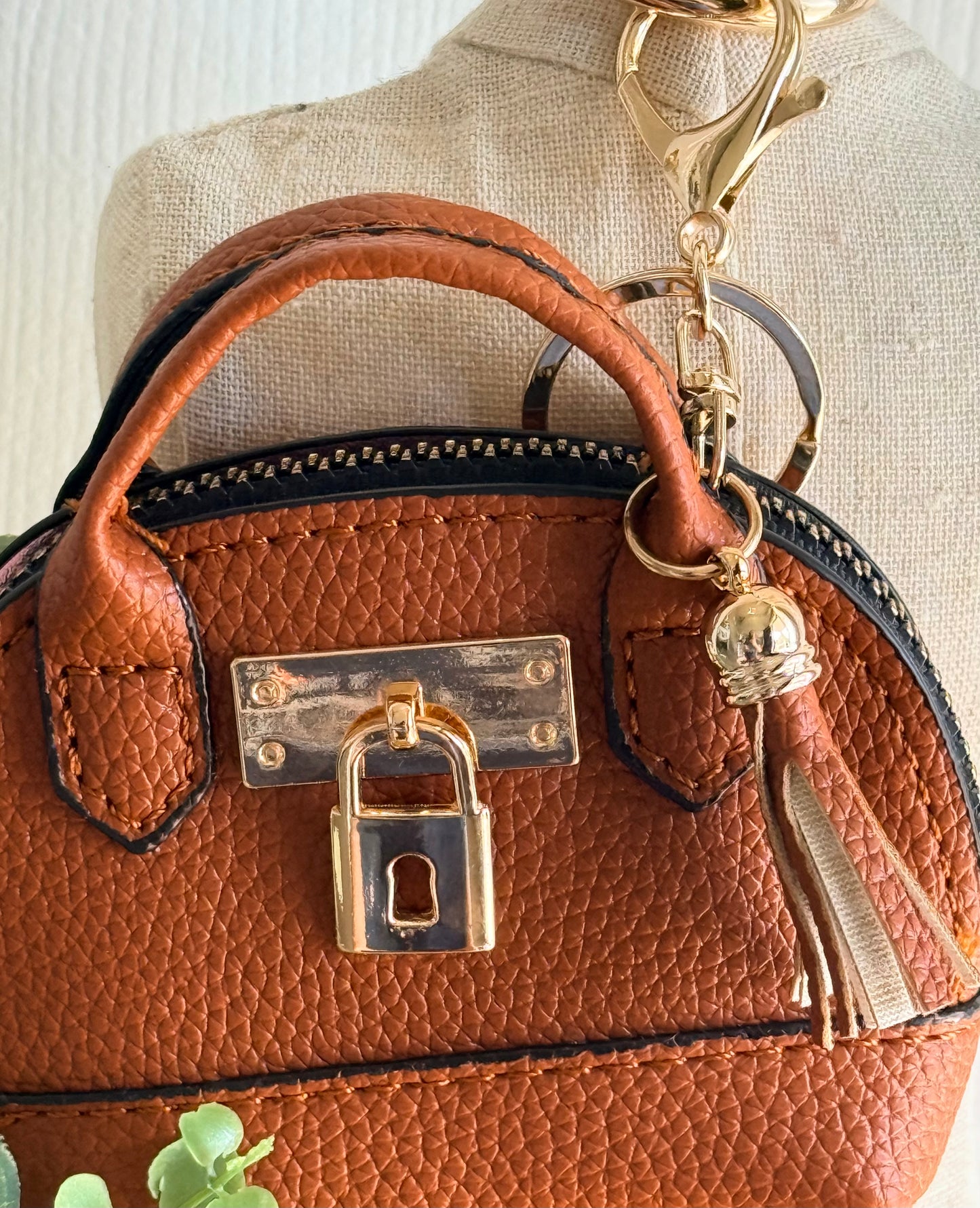 Luxe Lock Mini Charm Bag